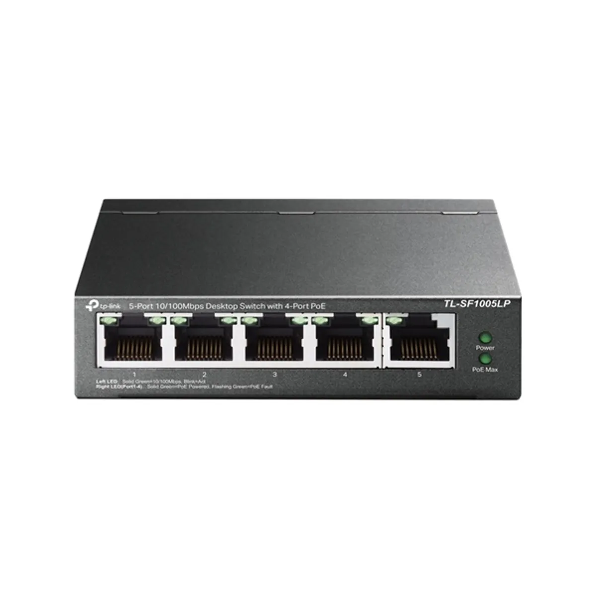 TP-LINK TL-SF1005LP 5-portos 10-100 Mbps asztali PoE switch 4 PoE porttal 41 W #1