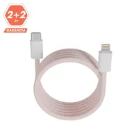 AVAX CB611P MAGNETY 27W 1m USB-C - Lightning adat- és töltőkábel rózsaszín #7