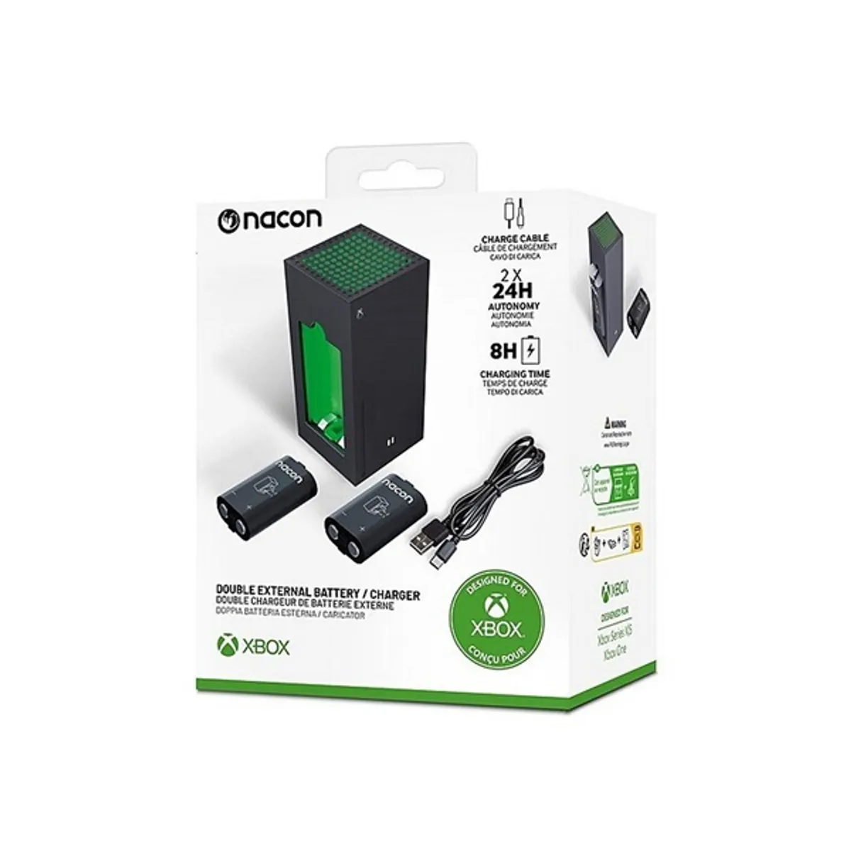 NACON 2809196 dupla akkumulátortöltő fekete Xbox Series kompatibilis Xbox One kompatibilis #6