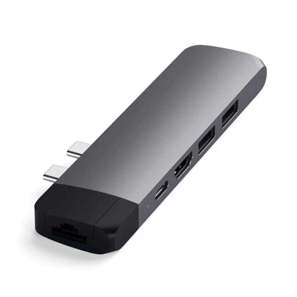 Satechi ST-TCPHEM Alumínium pro type-C hub 4K HDMI RJ45 2x USB-A 1x USB-C microSD SD Szürke #2