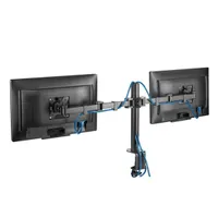 Hama 00118494 Monitorkar dupla full motion fekete 2x35" 75x75 100x100 magasságállítás 40 cm-ig #4