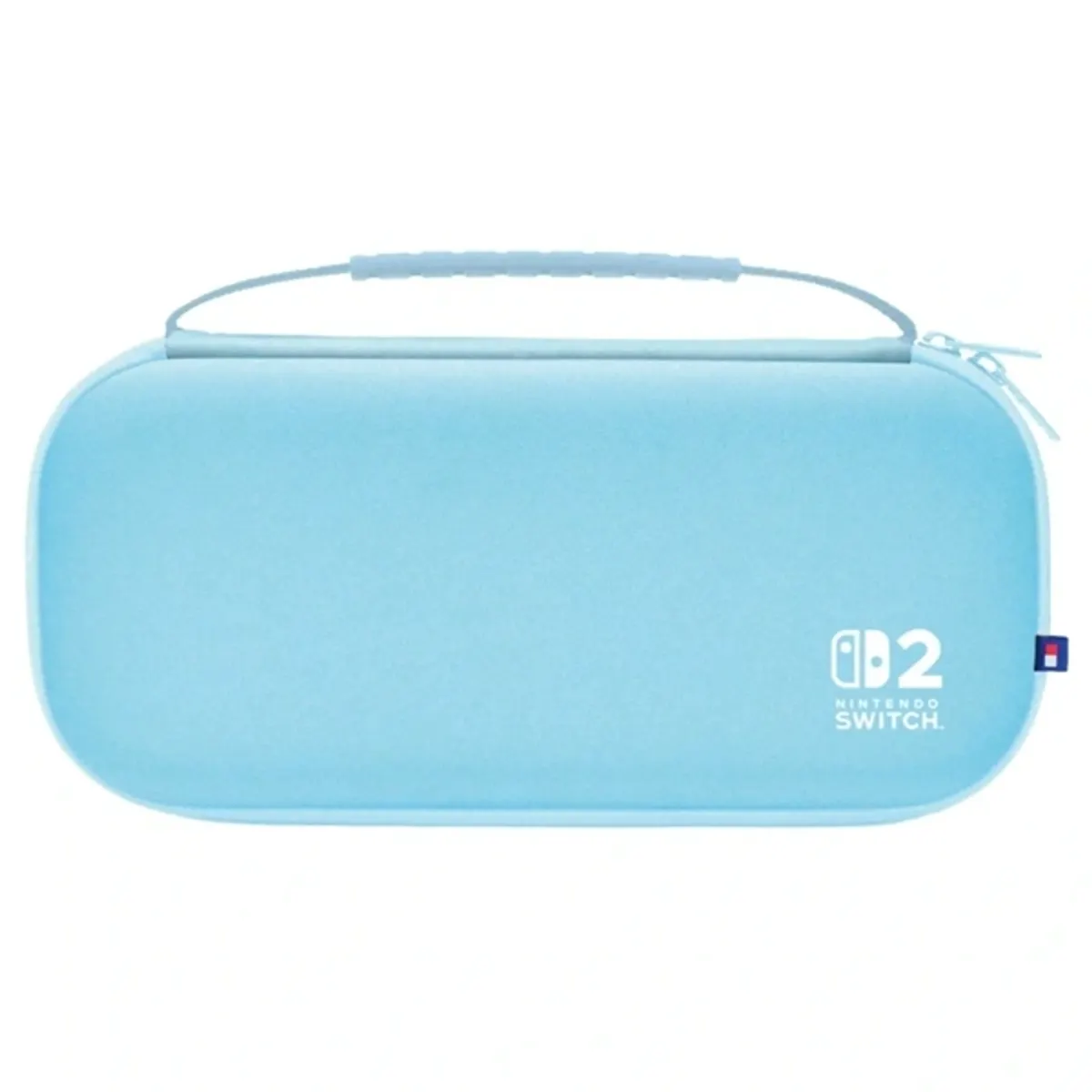 HORI NSX-078E Slim Tough Pouch Nintendo Switch 2 kompatibilis, 10 játékkazettát tároló rekesz, könnyű, világoskék, hivatalosan licencelt #1