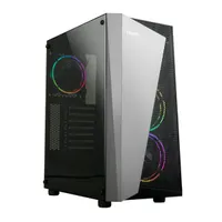 Zalman S4 PLUS ATX midi torony edzett üveg oldallap 3x RGB USB 3.0