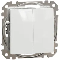 Schneider SDD111105 Sedna rugós vezetékbekötéssel fehér csillárkapcsoló 10A IP20 73x73x37 mm
