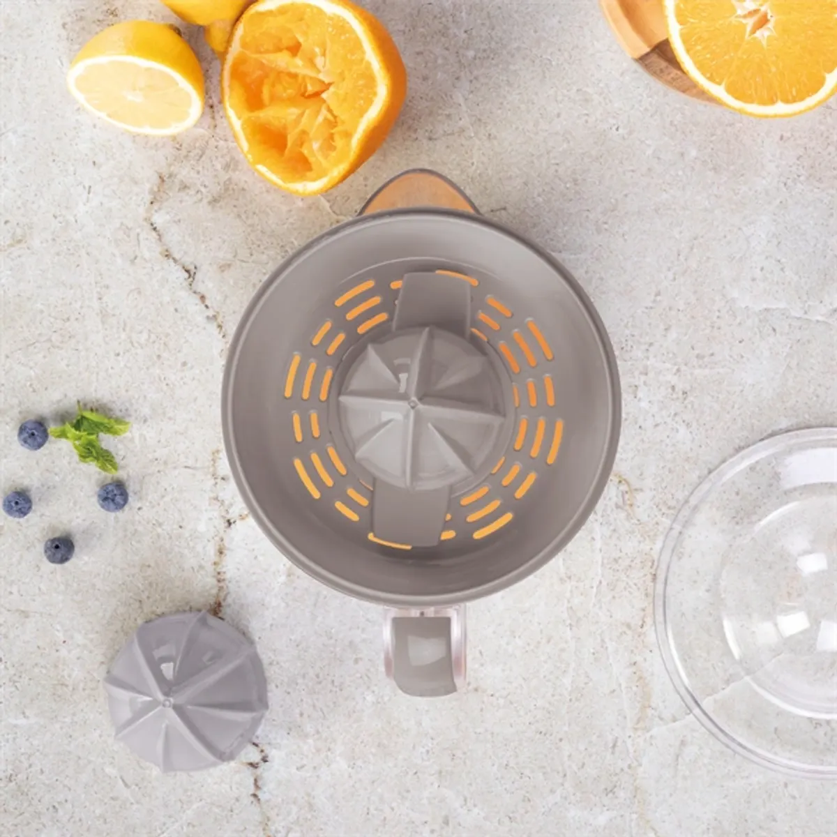 Berlinger Haus BH/9719 elektromos citrus facsaró 40 W 0,7 L Szürke 15 cm szélesség 20 cm magasság Légyűjtő edény #3