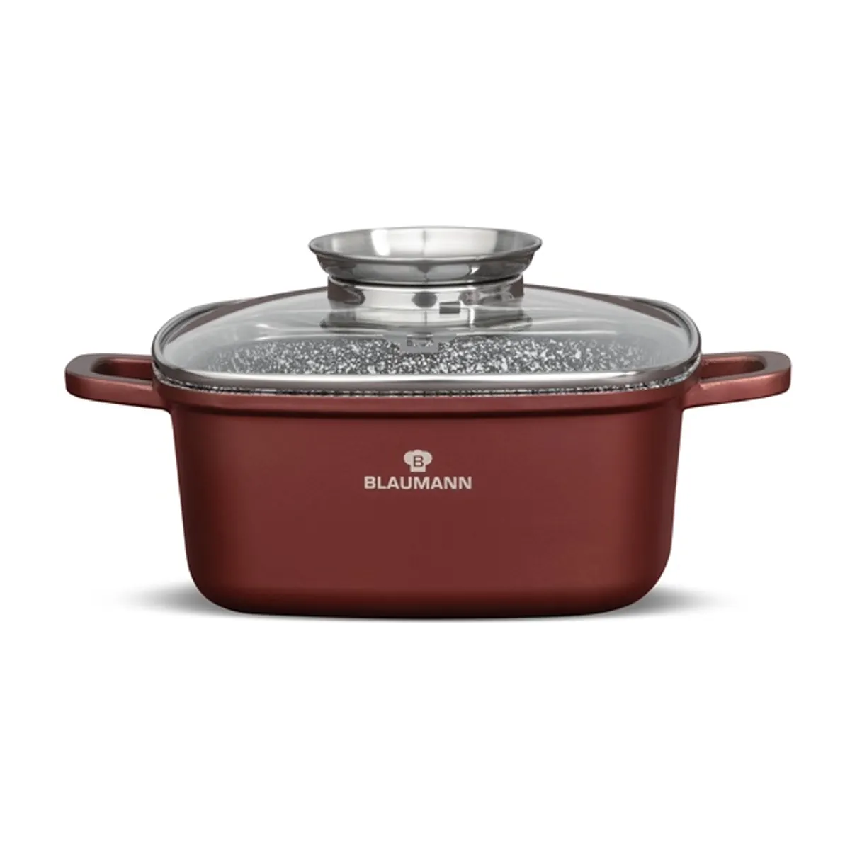 Blaumann BL-4090 Cerastone Collection 20 cm-es négyzet alakú edény fedővel alumínium bronz színű 4,4 l #1