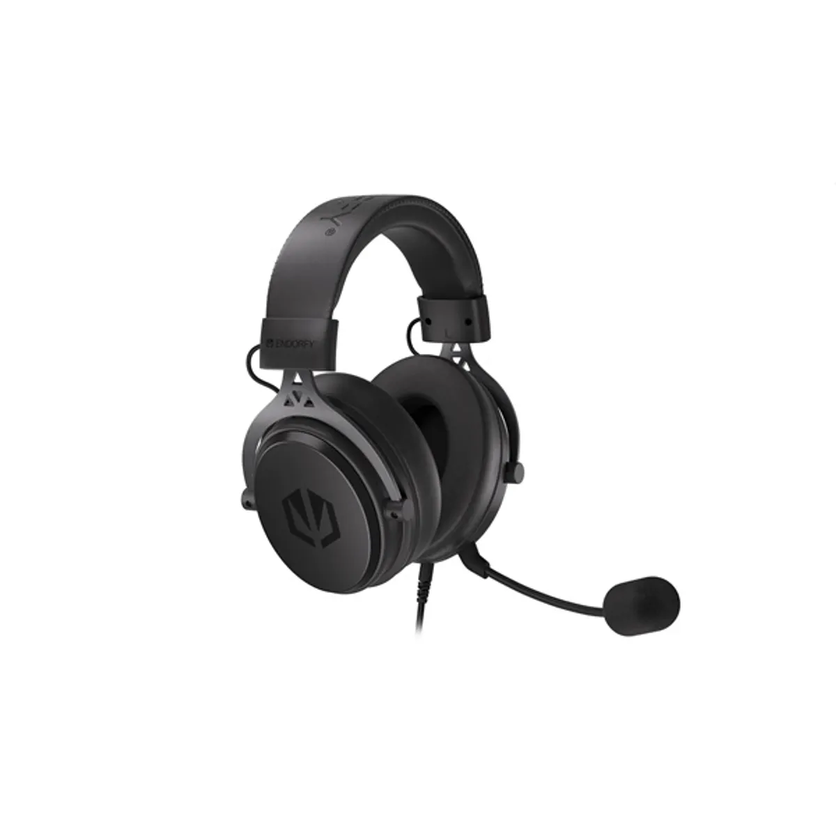 Endorfy EY1A002 VIRO fejhallgató 53 mm meghajtó, 20 - 20000 Hz, 32 Ohm, 98 dB, levehető mikrofon pop filterrel, 270 cm kábel, fekete #1
