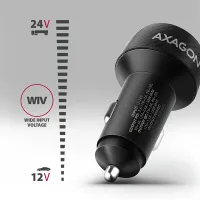 AXAGON PWC-PQ48 autós töltő 48W USB-C PD3.0 és USB-A QC3.0 18W, bemenet 12-24V, két kimenet #3