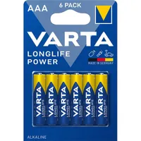 VARTA 4903121446 Longlife Power AAA LR03 Elem méret AAA Elem típusa Alkáli Kiszerelés 6 #2