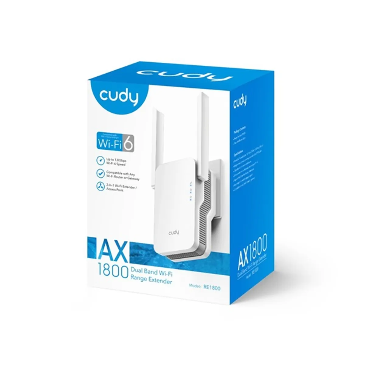 Cudy 00216293 RE1800 AX1800 duál-sávos WiFi 6 jelerősítő #6