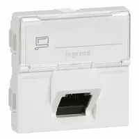 Legrand 076508 Program Mosaic árnyékolt fehér RJ 45 informatikai csatlakozóaljzat
