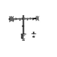 GEMBIRD MA-D2-01 kétmonitoros asztali monitortartó kar 17"-32" 9 kg VESA 75x75 100x100 fekete