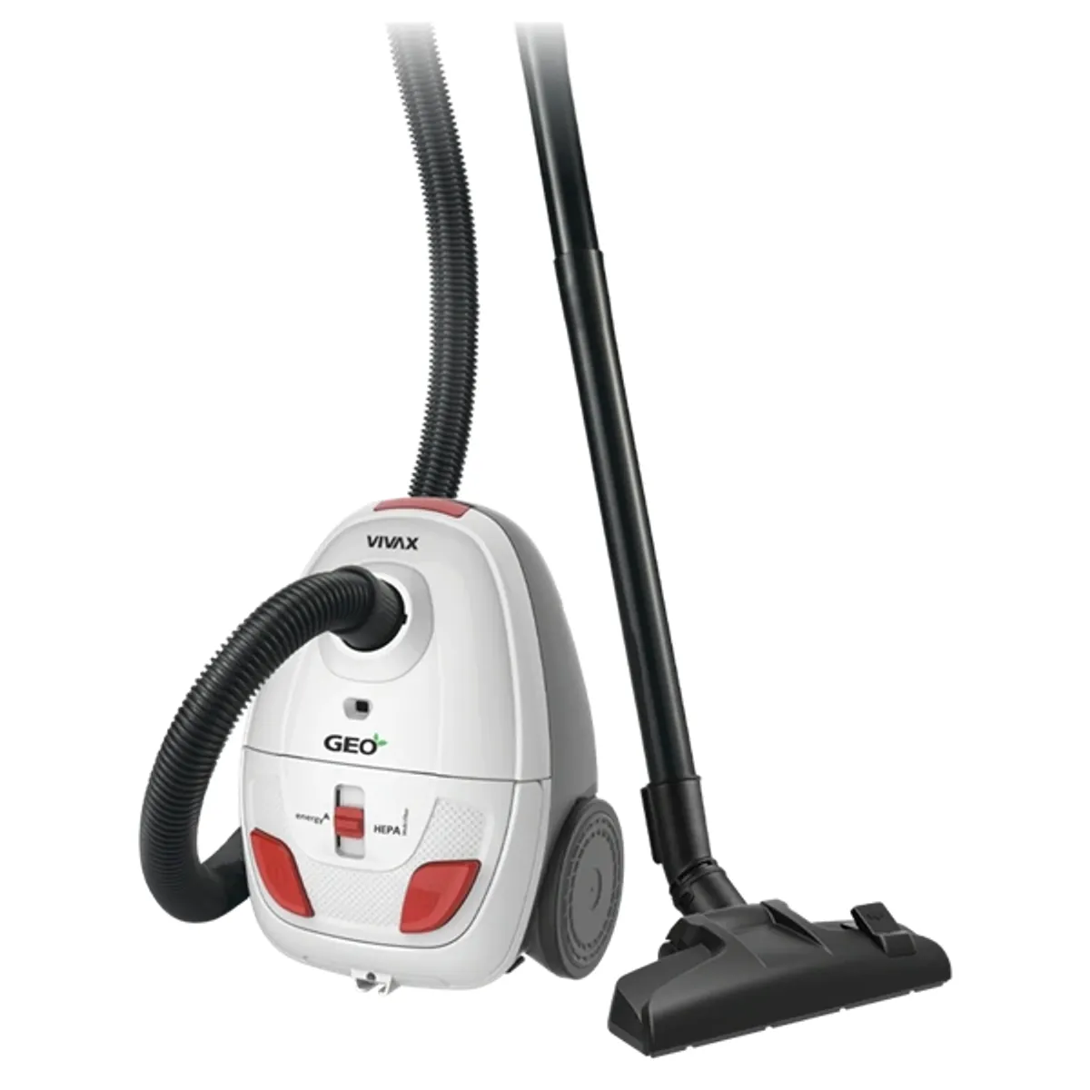 VIVAX VC-701W GEO porzsákos porszívó 700 W HEPA 1,5 literes 500 cm kábel automatikus vezetékfelcsévélő #1