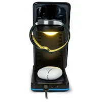 Thomson CL750IS ébresztőóra és töltő 4 az 1-ben töltőállomás 3 zónás indukciós töltés USB-A kimenet dimmelhető kijelző fekete #3