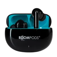 Boompods SKIBLK Skim Ocean Bluetooth 5.x IPX4 4,5 óra USB-C töltőtok 350 mAh