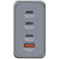 Verbatim 32205 GNC-240 GaN töltő 4-port USB-C PD USB-A QC 3.0 100-240V fekete #4