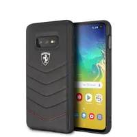 Ferrari FEHQUHCS10LBK Heritage Samsung S10 lite tok bőr hátlap fekete
