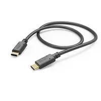 Hama 00201589 usb type-c-type-c töltő- és adatkábel 1 m fekete usb 2.0 480 mbps 3 a aranyozott dugók