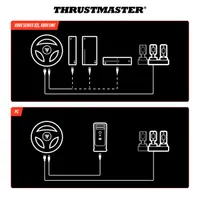 THRUSTMASTER 4460297 T98 Ferrari 296 GTS kormány és pedál Fekete Vezetékes PC Xbox One Xbox Series kompatibilis #8