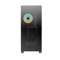 RAIDMAX I800CBF i800 Chrome fekete ATX USB 3.0 4x beépített ventilátor edzett üveg #2