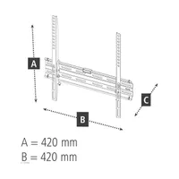 Hama 00220809 fali konzol acél 400x400 65" 35kg csavaros #6