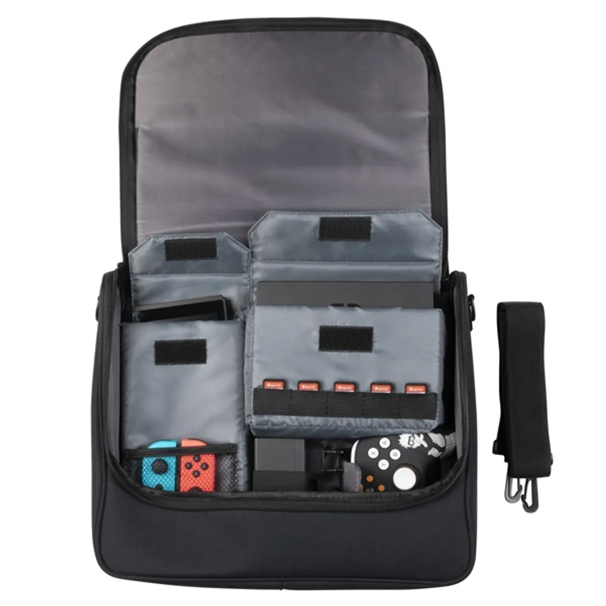Konix KX-NAR-MSNBAG-OR Naruto oldaltáska fekete 405x360x90 mm Nintendo Switch OLED-kompatibilis #5
