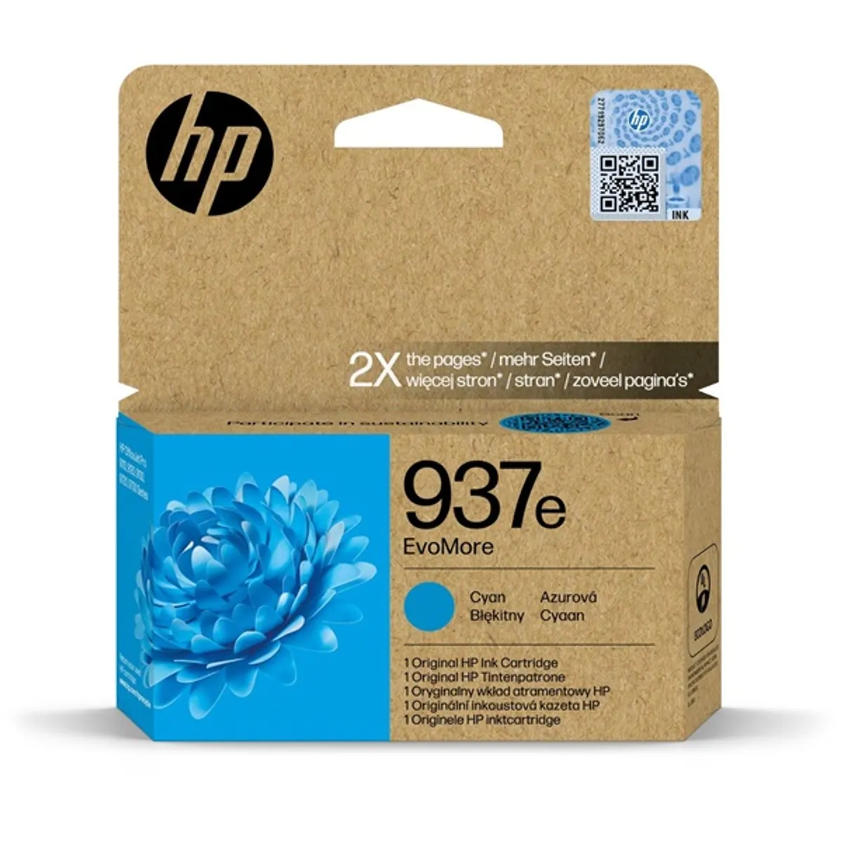 Hewlett Packard 4S6W6NE Tintapatron cián #1