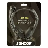 Sencor 35043706 SEP 252 fekete 2 x 3,5 mm 1,2 m mikrofonos fejhallgató #2