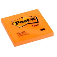 Post-it 7100172735 jegyzettömb narancs 76x76mm 100 lap sima öntapadós PEFC
