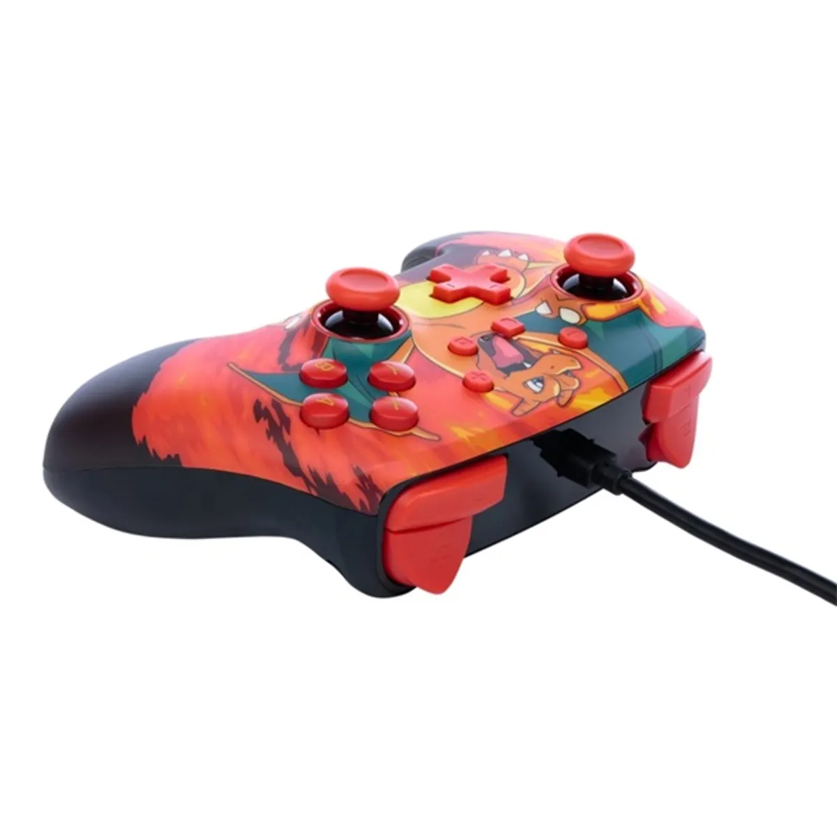 PowerA NSGP0040-02 enhanced Nintendo Switch vezetékes kontroller narancssárga mintás 3 m USB-kábel #5