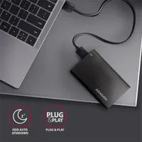 AXAGON EE25-A6M USB3.2 Gen 1 külső 2,5" SATA lemez alumínium csavarmentes fekete #6