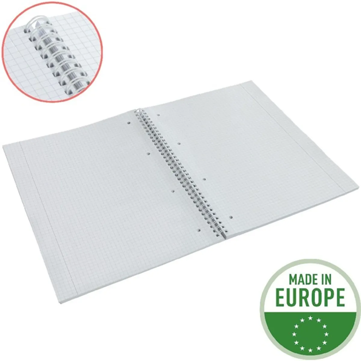 Esselte 628479 ColourBreeze A4 kockás spirálfüzet 80 lap #4