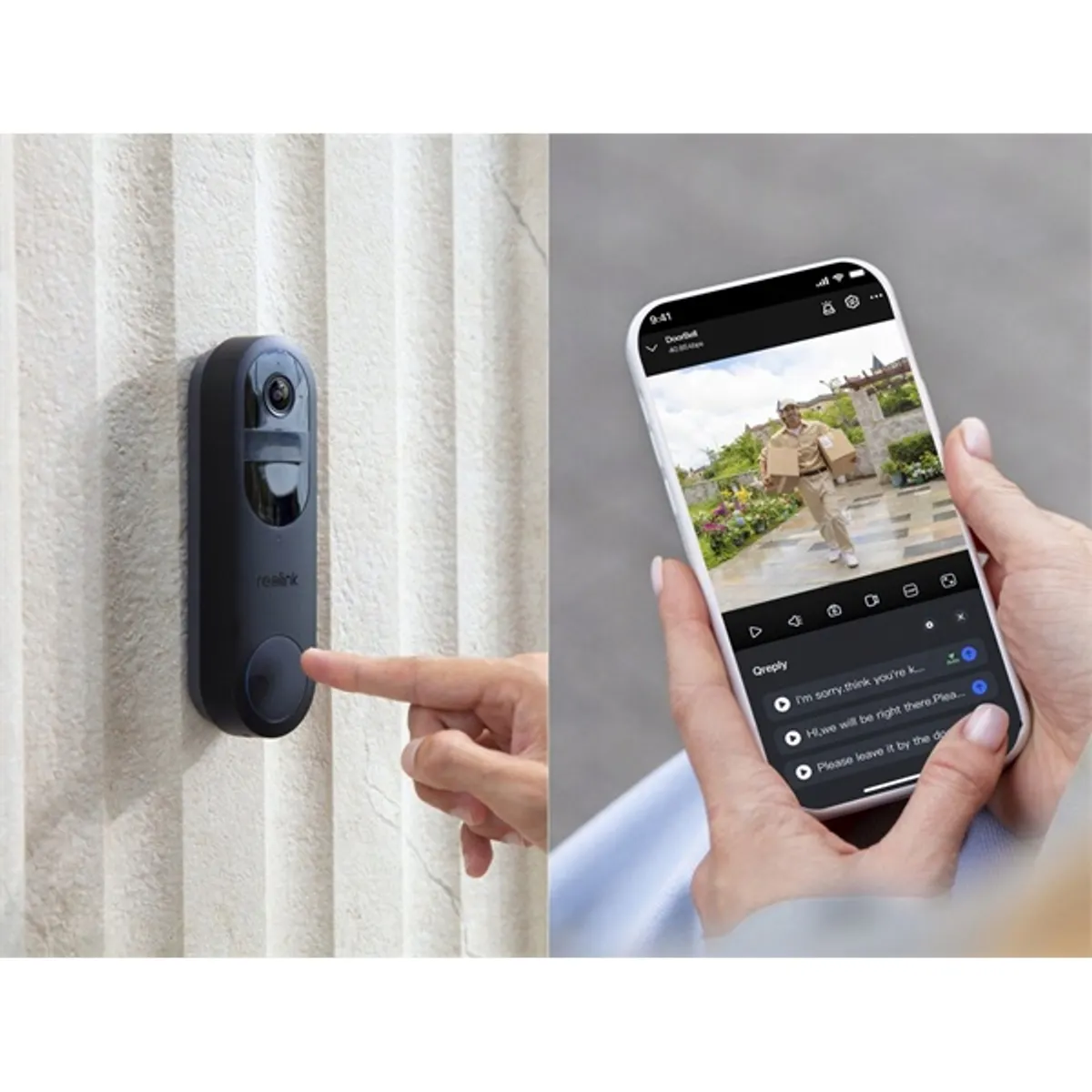 REOLINK D340B 4MP kültéri akkumulátoros WiFi okoscsengő #4