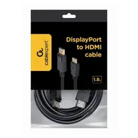 Gembird CC-DP-HDMI-6 DisplayPort M - HDMI M 180 cm fekete #3