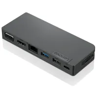 Lenovo 4X90S92381 USB-C utazó dokkoló 4K HDMI, VGA kimenet, RJ45, 2x USB-A, USB-C töltés 5V 3A