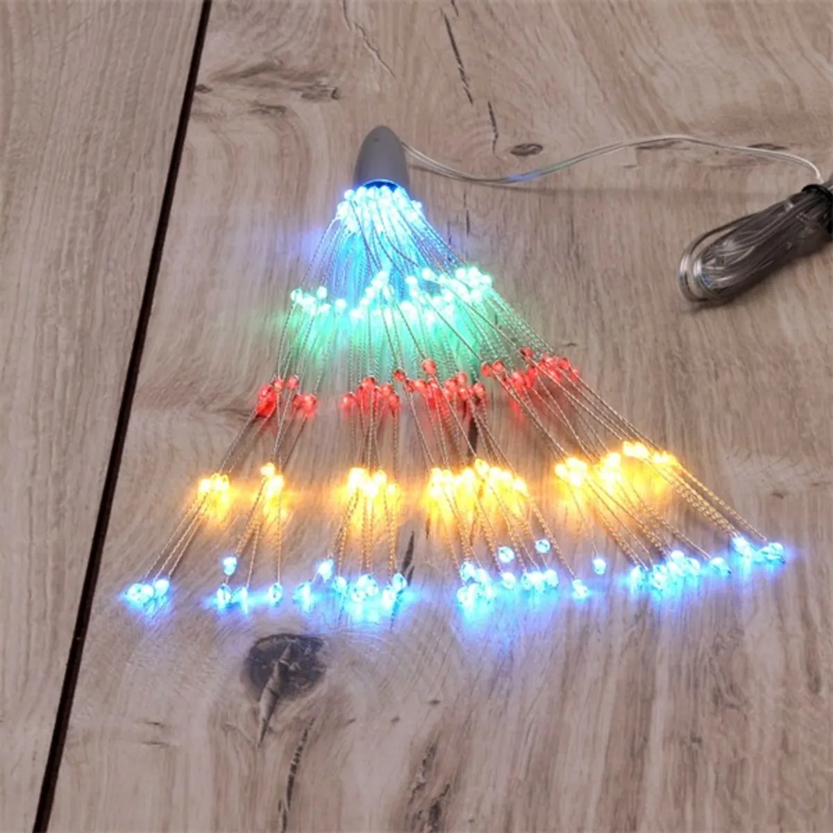 IRIS 250-02 Tűzijáték stílusú fényfüzér 200 LED-es több színű napelemes IPX3 #3
