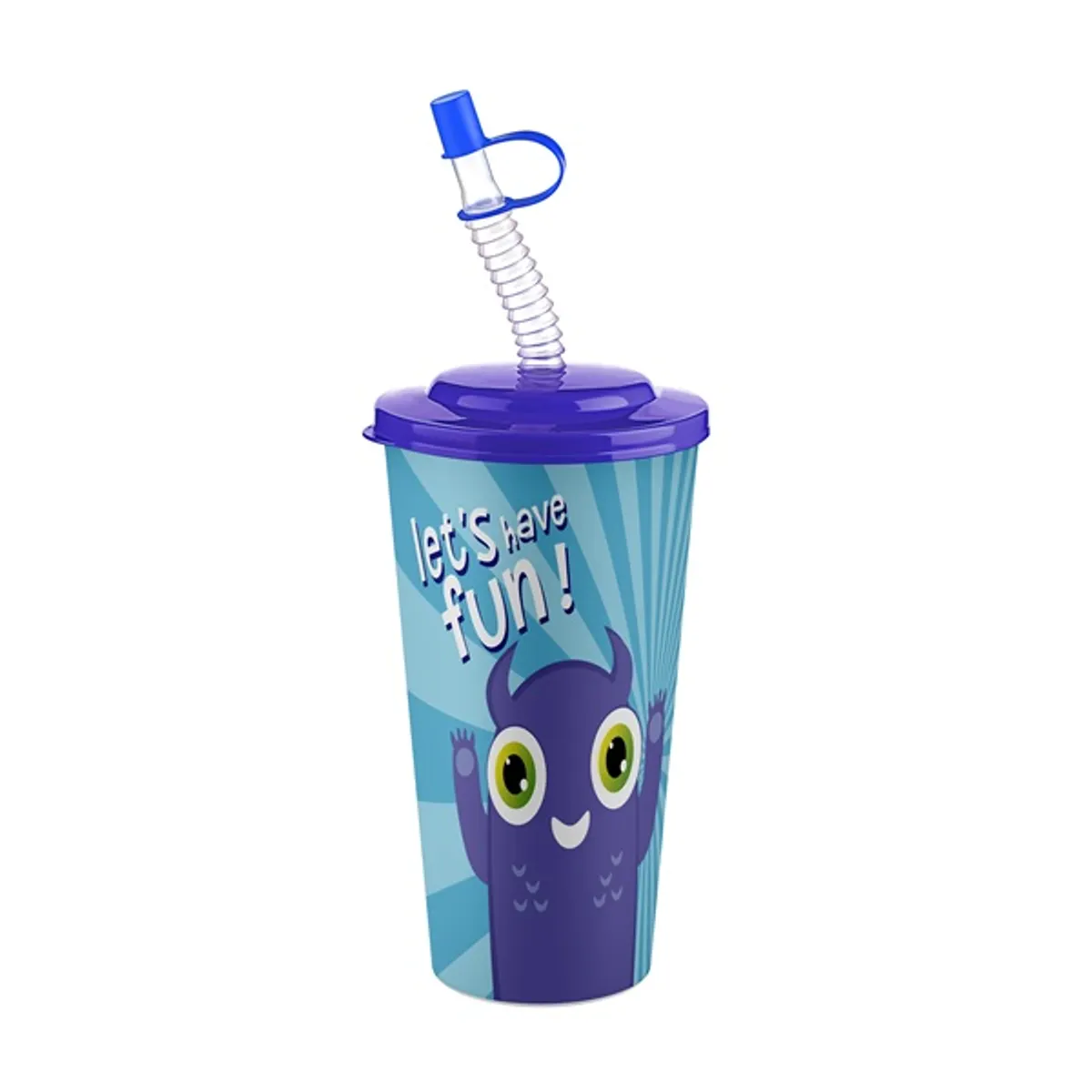 TITIZ AP-9128 Iris cute pohár 0,65 l szívószállal #2