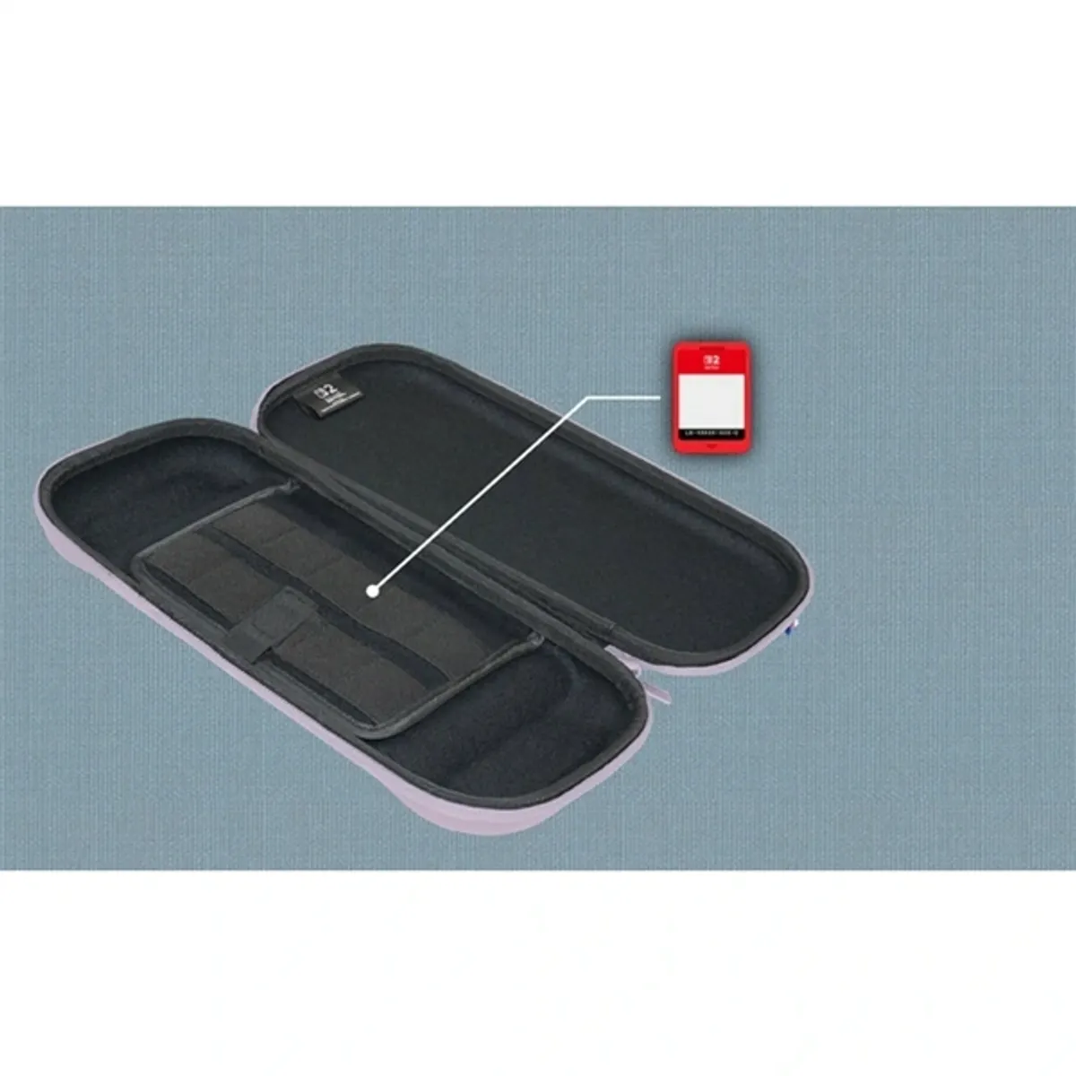 Hori NSX-079E Slim Tough Pouch levendula Nintendo Switch 2 kompatibilis 10 játékkazettát tároló #4