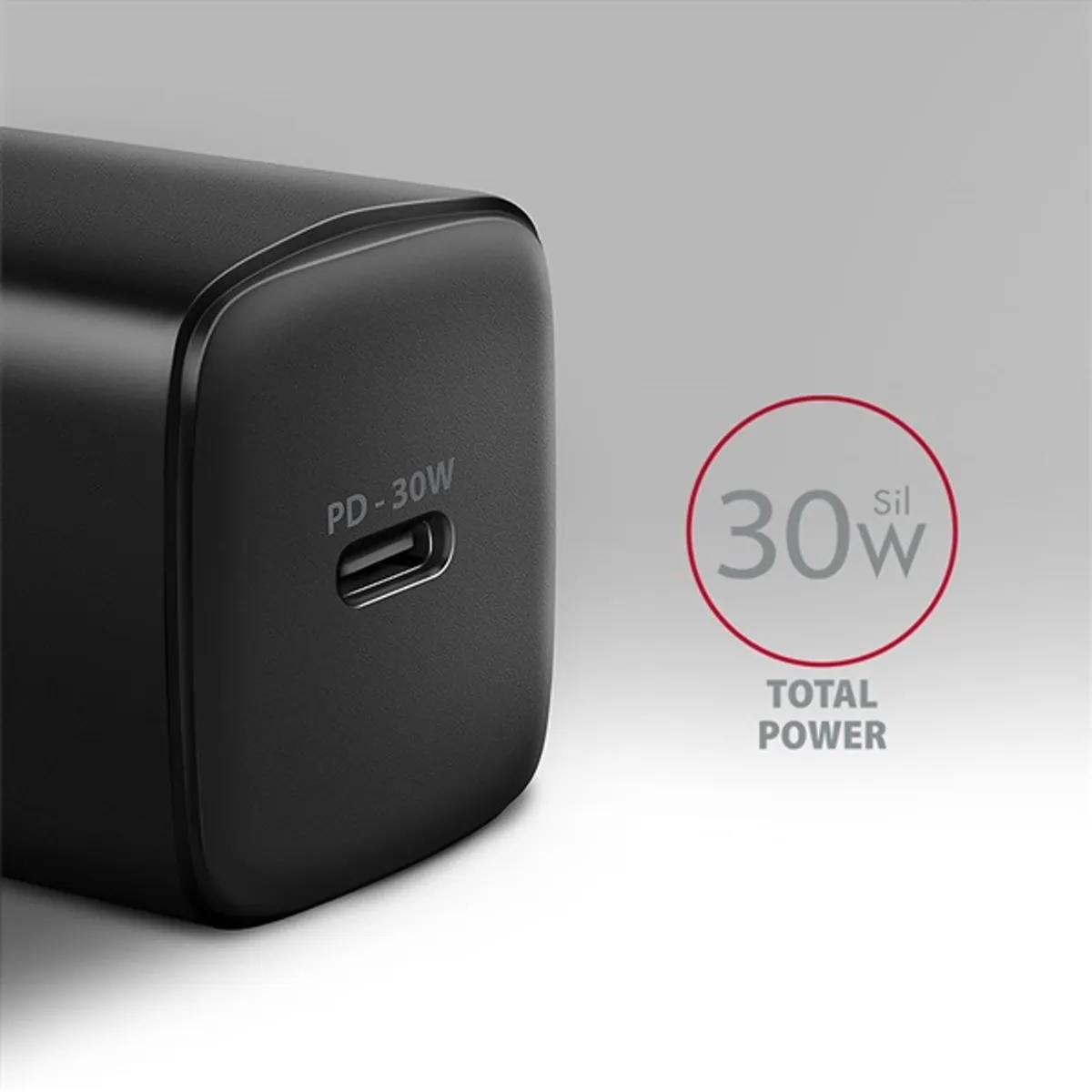 AXAGON ACU-PD30 PD3.0 és QC4 USB-C töltő 30W univerzális fekete #2