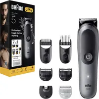 Braun 10AS490184 AIO 5520 multifunkciós testszőrnyíró AquaGrip vízálló 14 hosszbeállítás 120 perc üzemidő