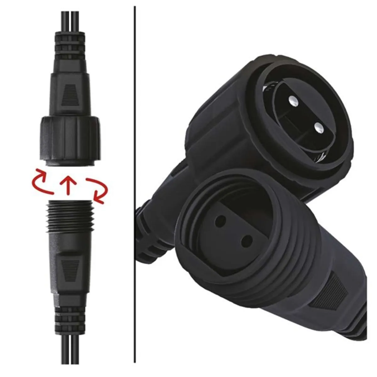 EMOS D1AC01 LED fényfüzér 10 m, 100 LED, IP44, hideg fehér #3