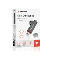 Verbatim 32041 Dual QuickStick 256GB USB-C USB-A 3.2 Gen 1 Hardveres titkosítás Kupakos #2