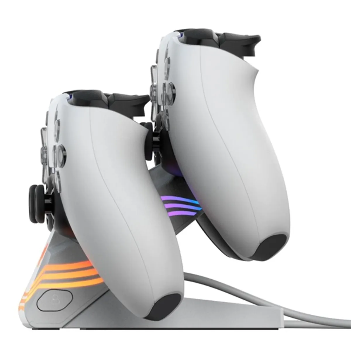 PDP 052-022-WH Afterglow Wave töltőállomás RGB fehér PlayStation 5 #5