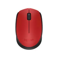 Logitech 910-004641 M171 vezeték nélküli egér 2,4 GHz USB vevőegység 1000 dpi piros