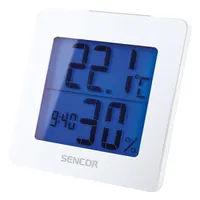 Sencor 35049764 SWS 1500 W fehér digitális kijelző ébresztőóra naptár