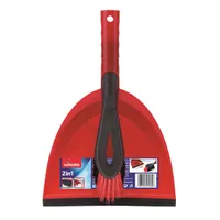 PRC 1997 felmosó szett kéziseprű és lapát fekete piros 346x141,1x248,5 mm