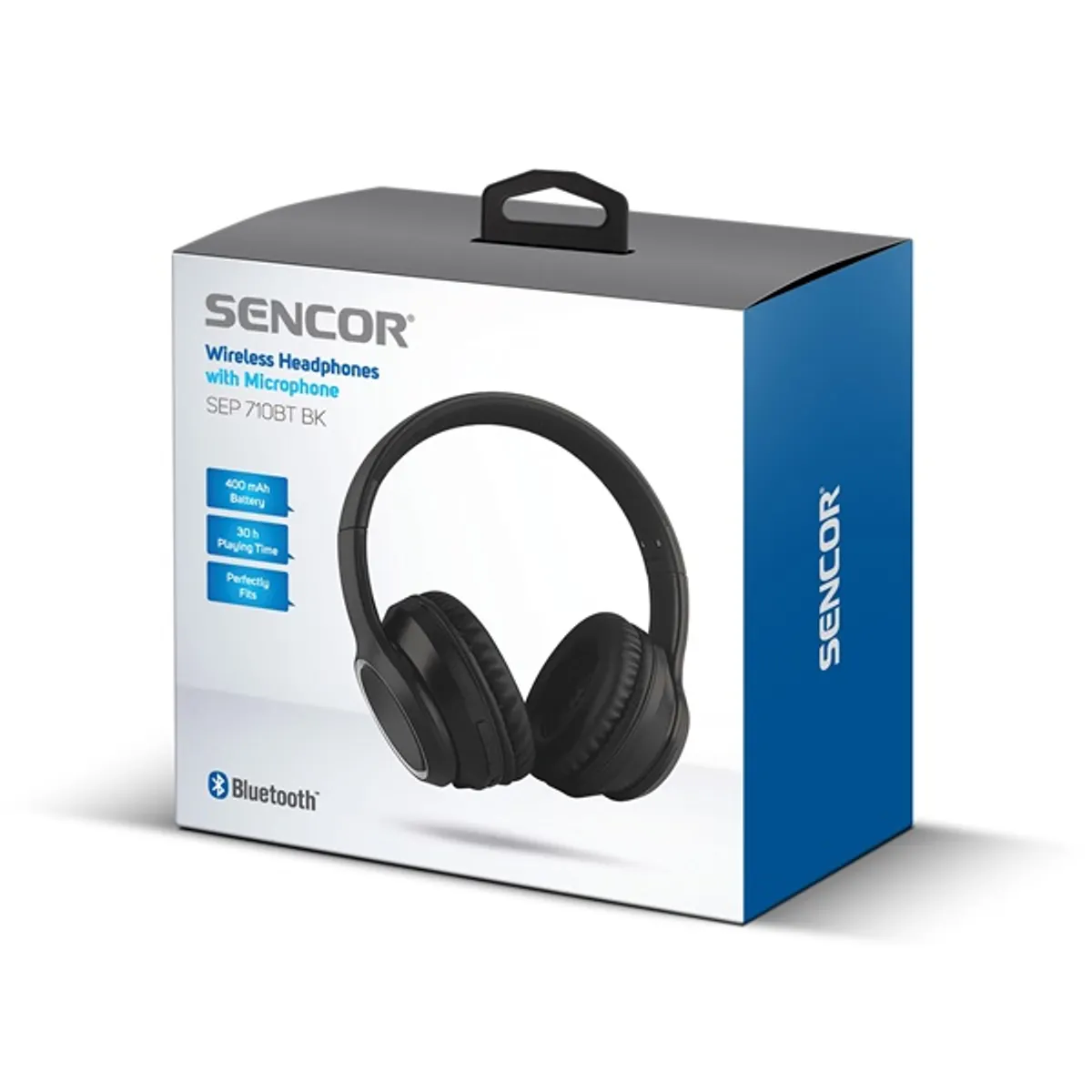SENCOR 35054231 SEP 710BT Bluetooth Vezetékes és vezeték nélküli 10 m 400 mAh 30 óra 3 óra Jack 3,5mm 20-20000 Hz 32 ohm 40 mm USB Micro Van #2