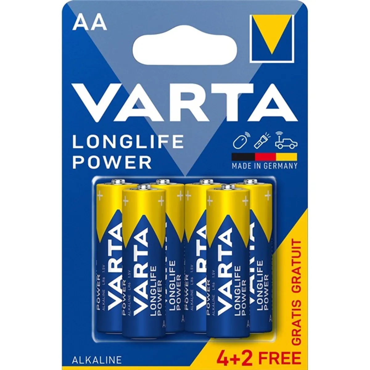 VARTA 4906121436 Longlife Power AA alkáli elem 6db #2