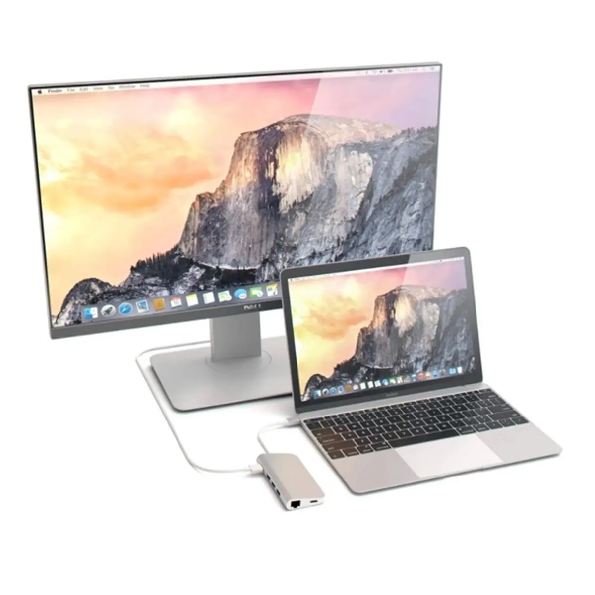 SATECHI ST-TCMAS Type-C többportos USB hub 4x USB-A, 1x USB-C, HDMI, RJ45, Micro SD és SD ezüst alumínium #4
