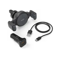 Hama 00201677 FC-10 FLEX univerzális autós mobiltartó vezeték nélküli töltő 10W Qi USB-C